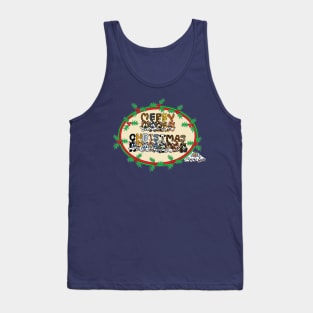 Fritts Cartoons " Merry Christmas Cat Tails" Tank Top